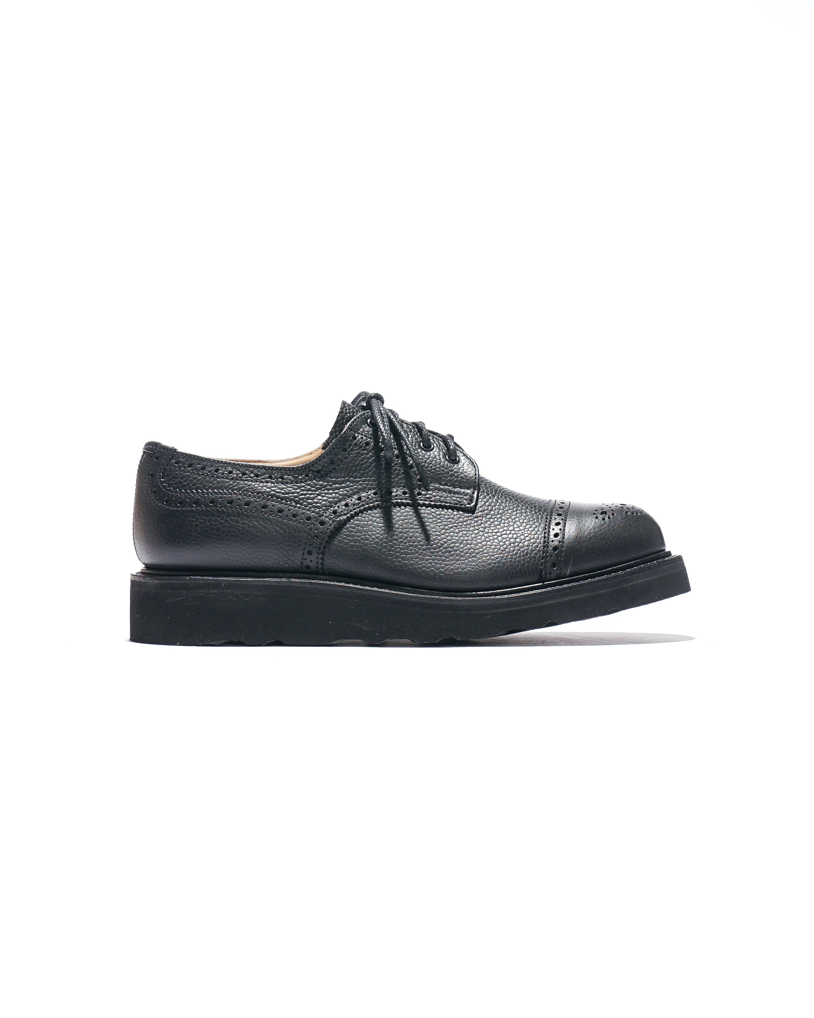 EG x Tricker's - Women's Asymmetric Gibson - Black - Olivvia SG - Morflex Sole