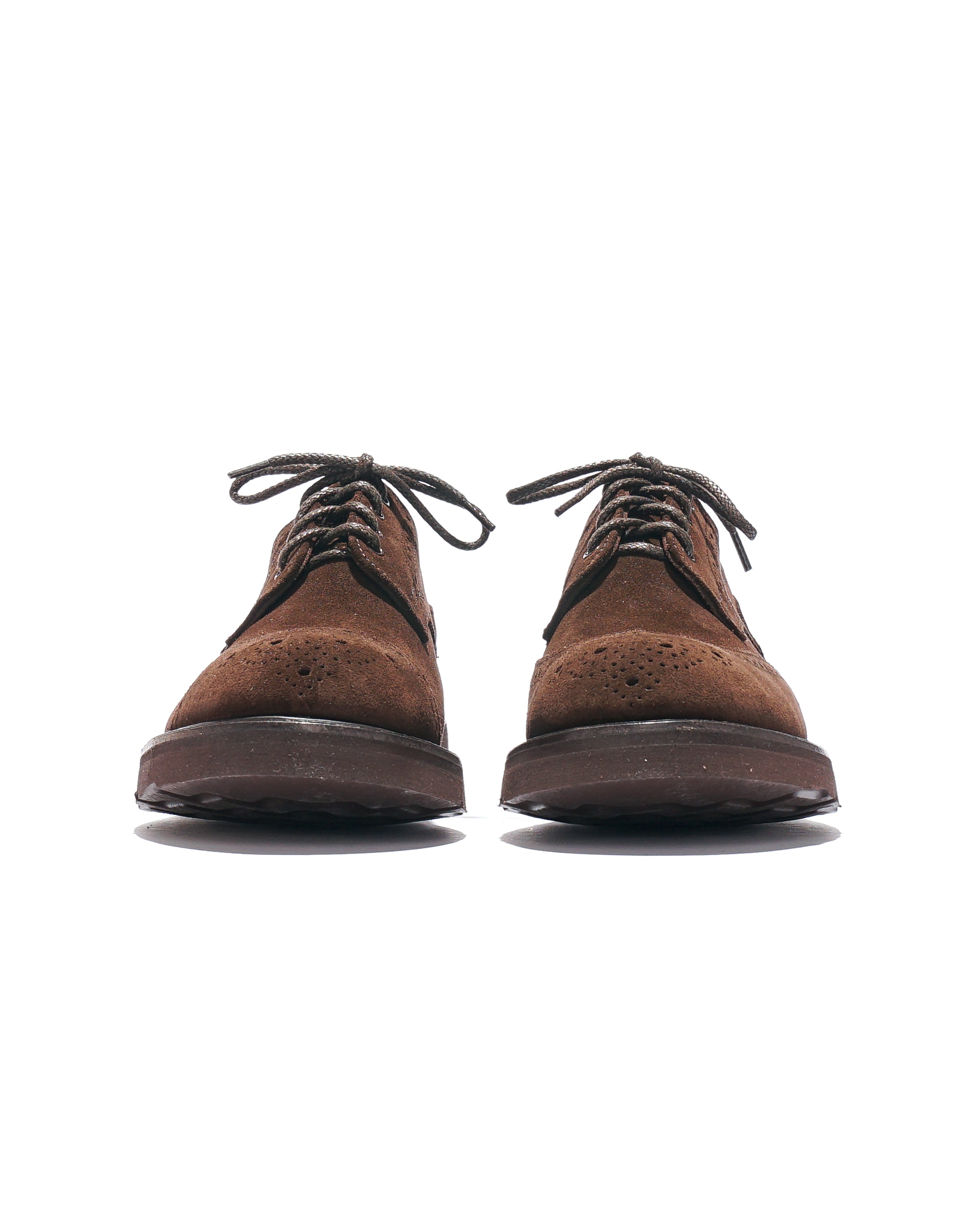 EG x Tricker's - Women's Asymmetric Gibson - Brown - Suede - Morflex Sole