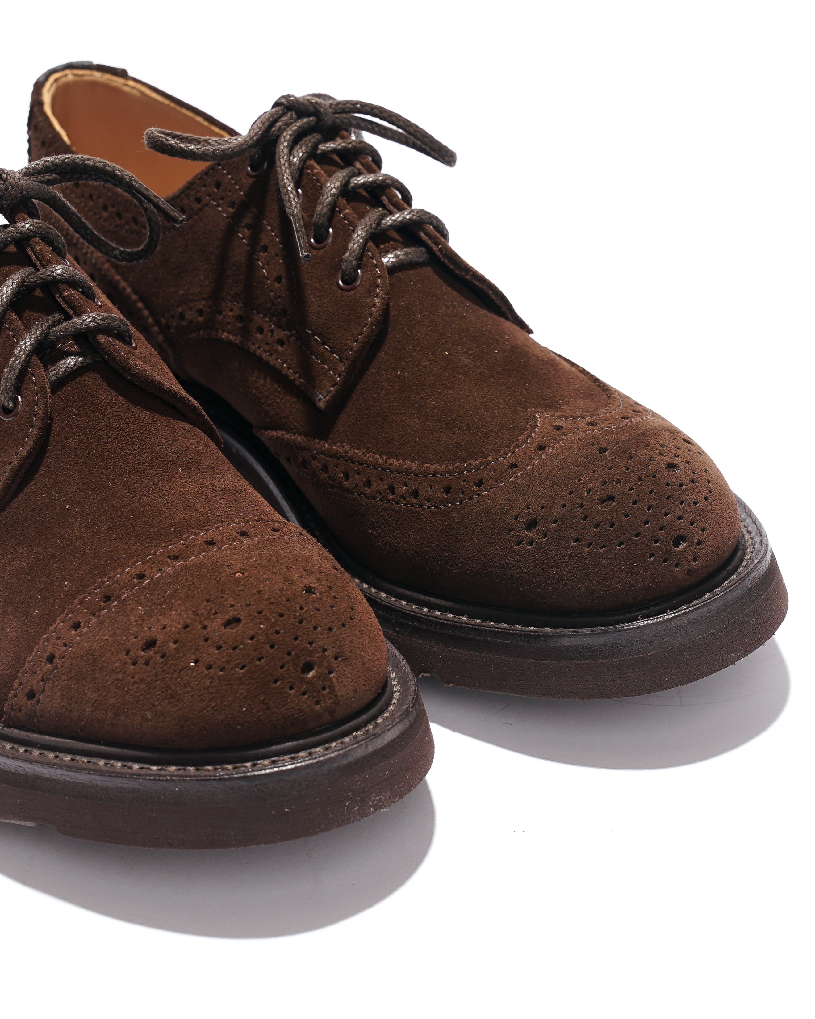 EG x Tricker's - Women's Asymmetric Gibson - Brown - Suede - Morflex Sole